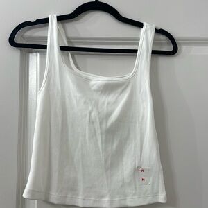 Old navy white cropped tank